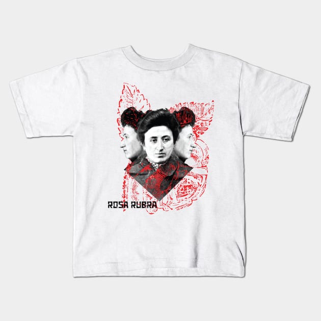 Rosa Rubra Kids T-Shirt by Anthraey